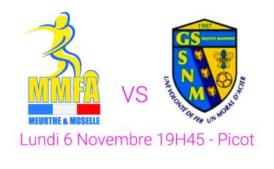 MATCH du 6 NOVEMBRE ANNULÉ
